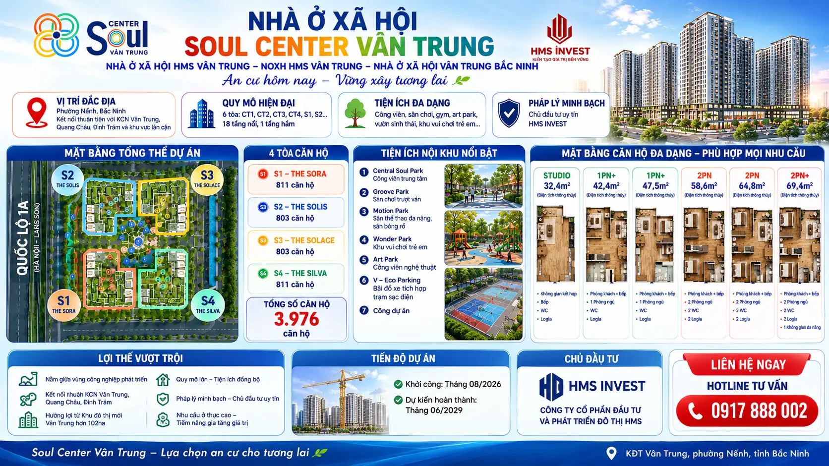 Nhà ở xã hội Soul Center Vân Trung HMS Bắc Ninh – Thông tin mới nhất